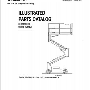 Simon Vertical Lift FALCON 2034 Parts Manual 89 750015 (1)