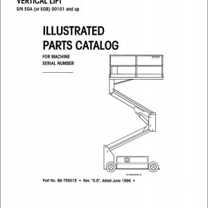 Simon Vertical Lift FALCON 2548 Parts Manual 89 755015 (1)