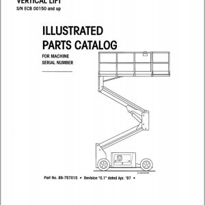 Simon Vertical Lift FALCON 2570RT Parts Manual 89 757015 (1)
