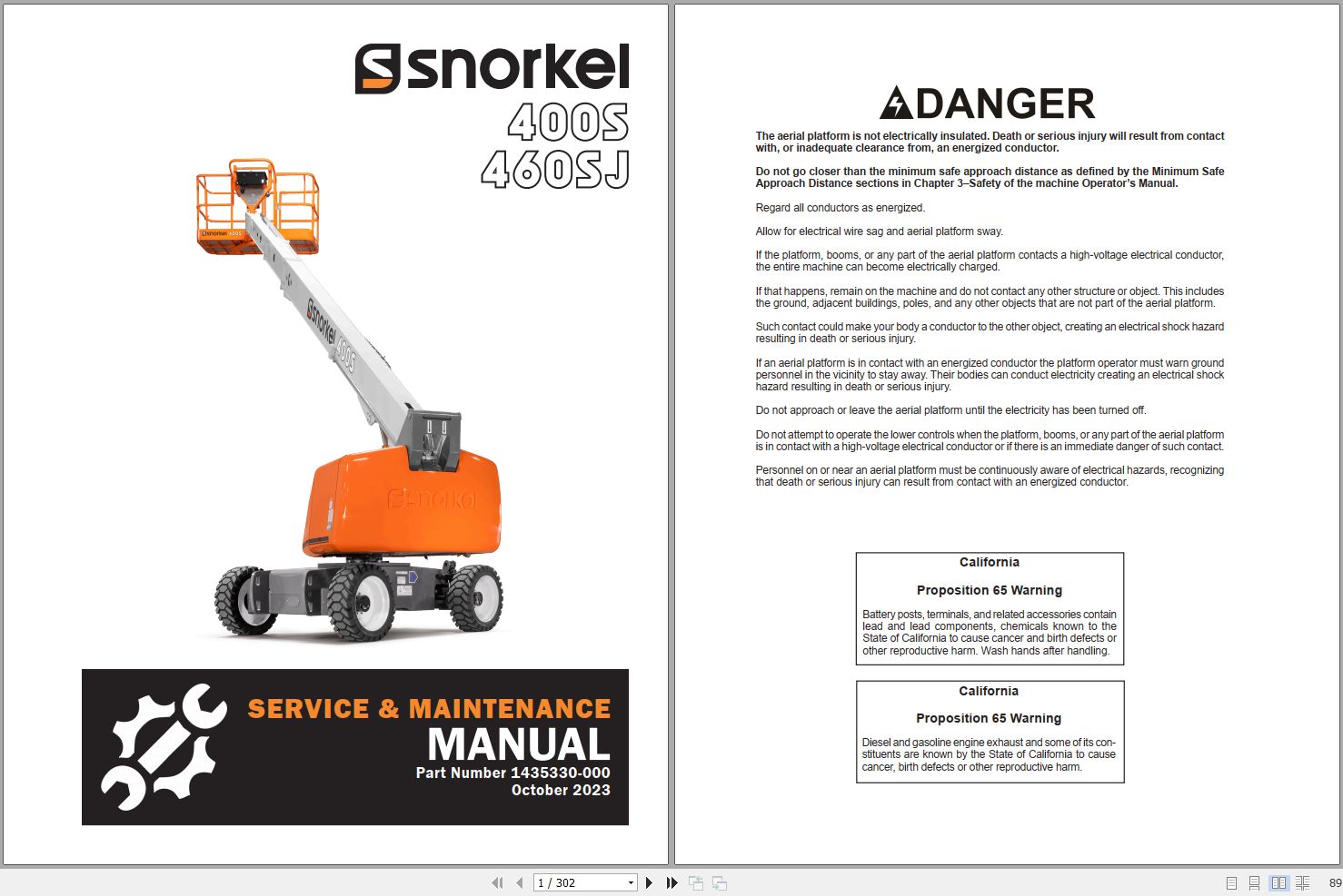 Snorkel Lifts Schematics Service Parts Operators Manual PDF 15.5 GB (2)