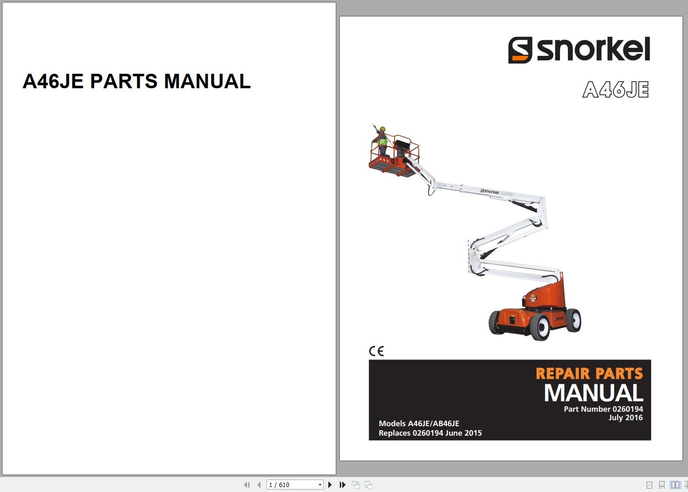 Snorkel Lifts Schematics Service Parts Operators Manual PDF 15.5 GB (4)
