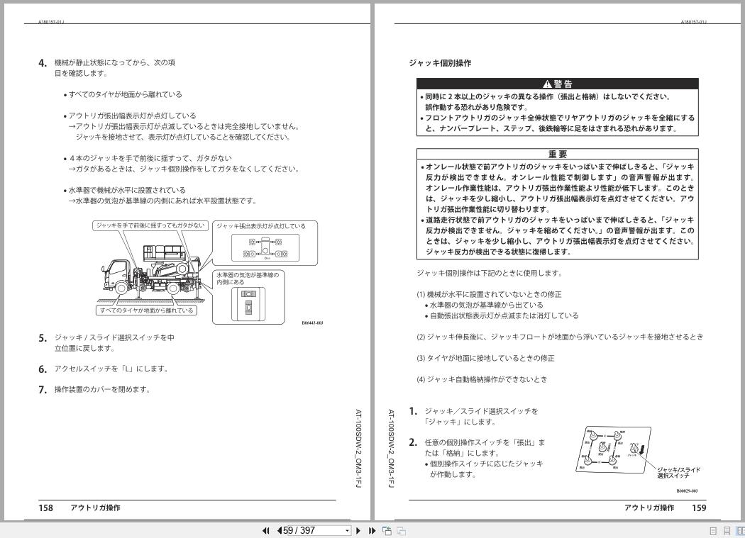 Tadano Crane AT 100SDW Operation Manual AT 100SDW 2 OM3 1FJ 2025 JP (2)