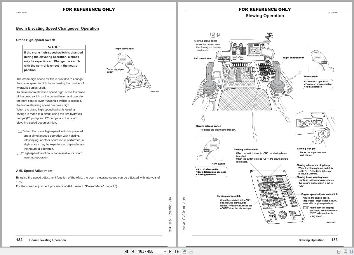 Tadano Crane ATF100G 4 Operation Manual ATF 100G4(J) 1 OM1 34E 2017 (2)