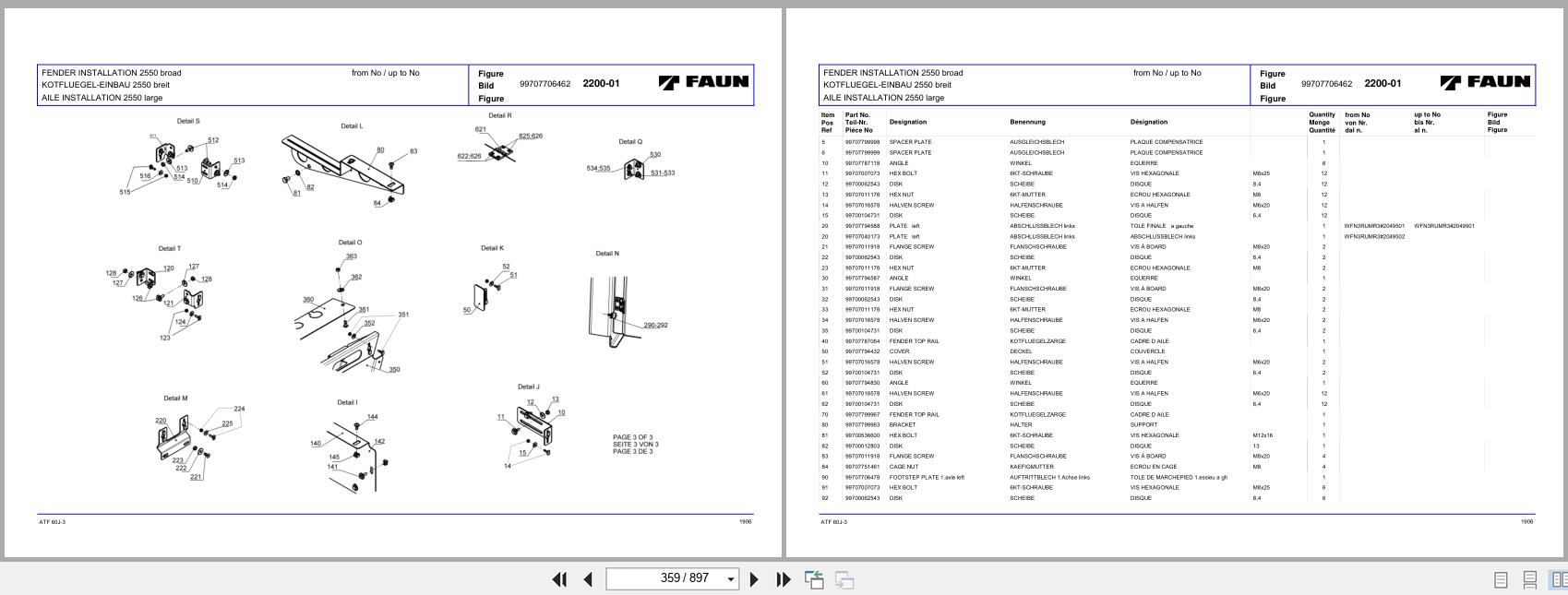 Tadano Crane ATF60J 3 Parts Catalog GA 600NR 1 P2 1EJ 2008 EN DE FR (2)