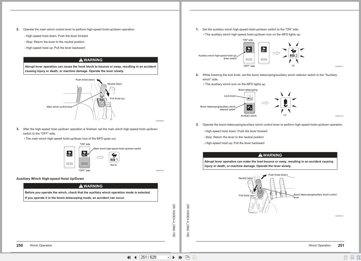 Tadano Crane GR 1000EX 4 Operation Manual GR 1000EX 4 OM2 15E 2024 (2)