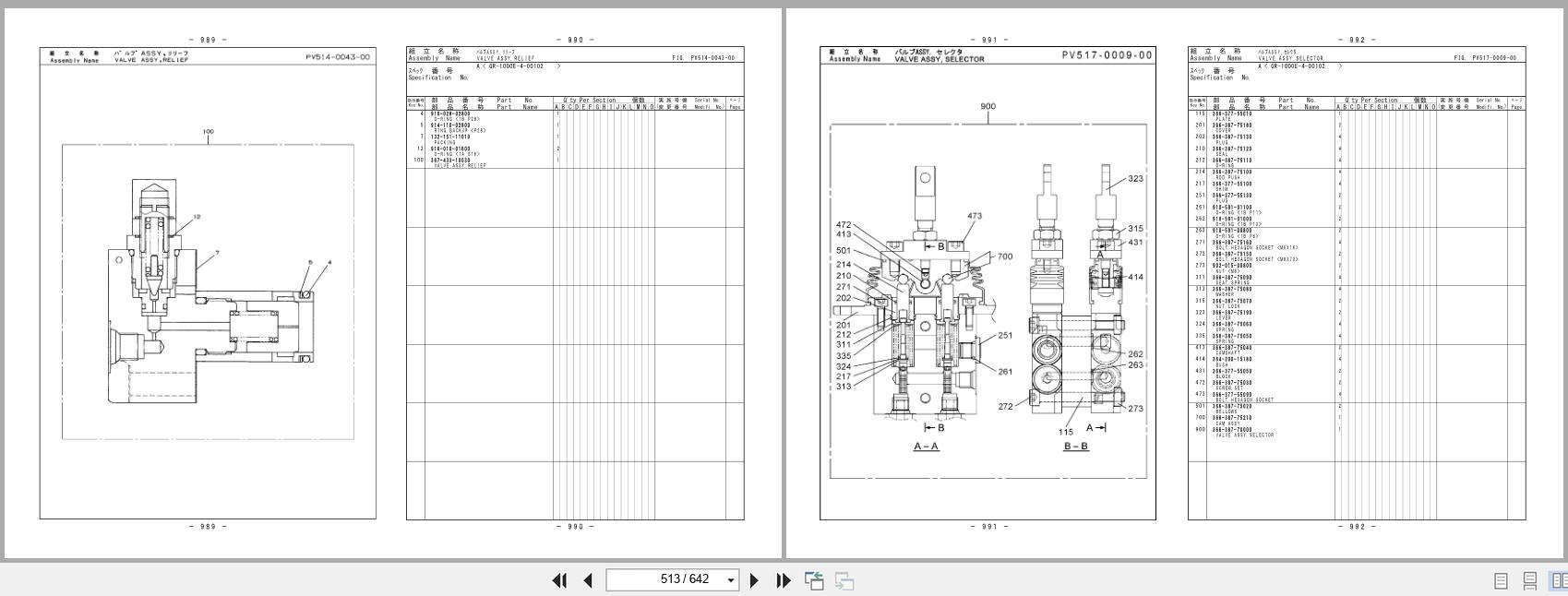 Tadano Crane GR 1000EX 4 Parts Catalog GR 1000EX 4 P3(R) 1EJ 2022 EN JP (3)