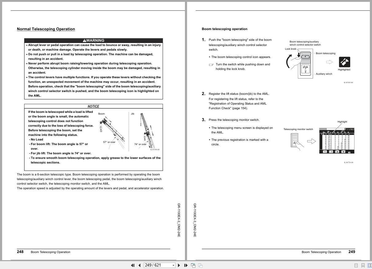 Tadano Crane GR 1100EX Operation Manual GR 1100EX 3 OM2 24E 2025 (2)
