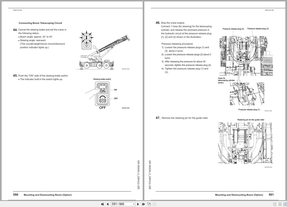 Tadano Crane GR 1600XL Operation Manual GR 1600XL 3 OM1(U) 32E 2025 (3)