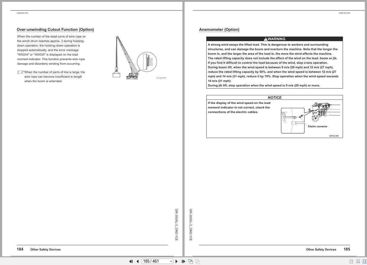 Tadano Crane GR 350XL Operation Manual GR 350XL 3 OM2 1CE 2024 (2)