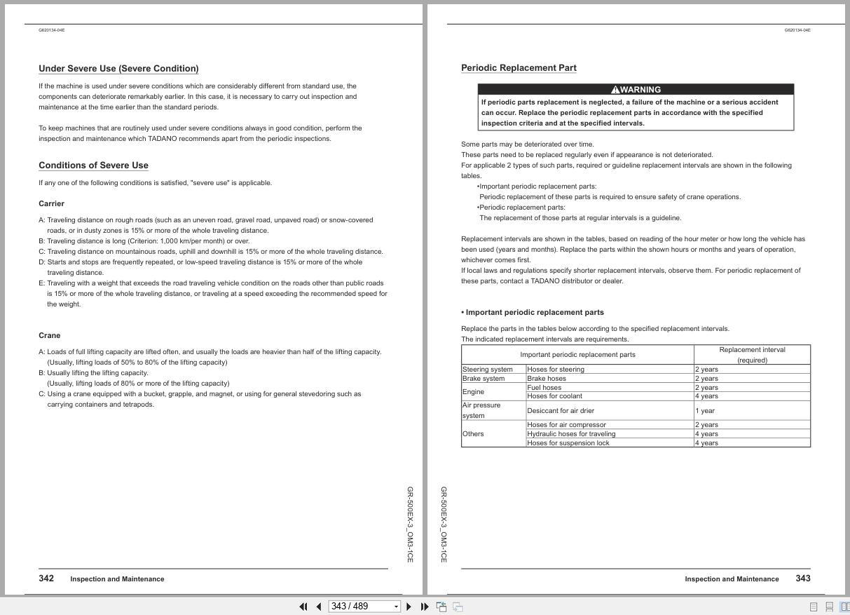 Tadano Crane GR 500EX Operation Manual GR 500EX 3 OM3 1CE 2025 (3)
