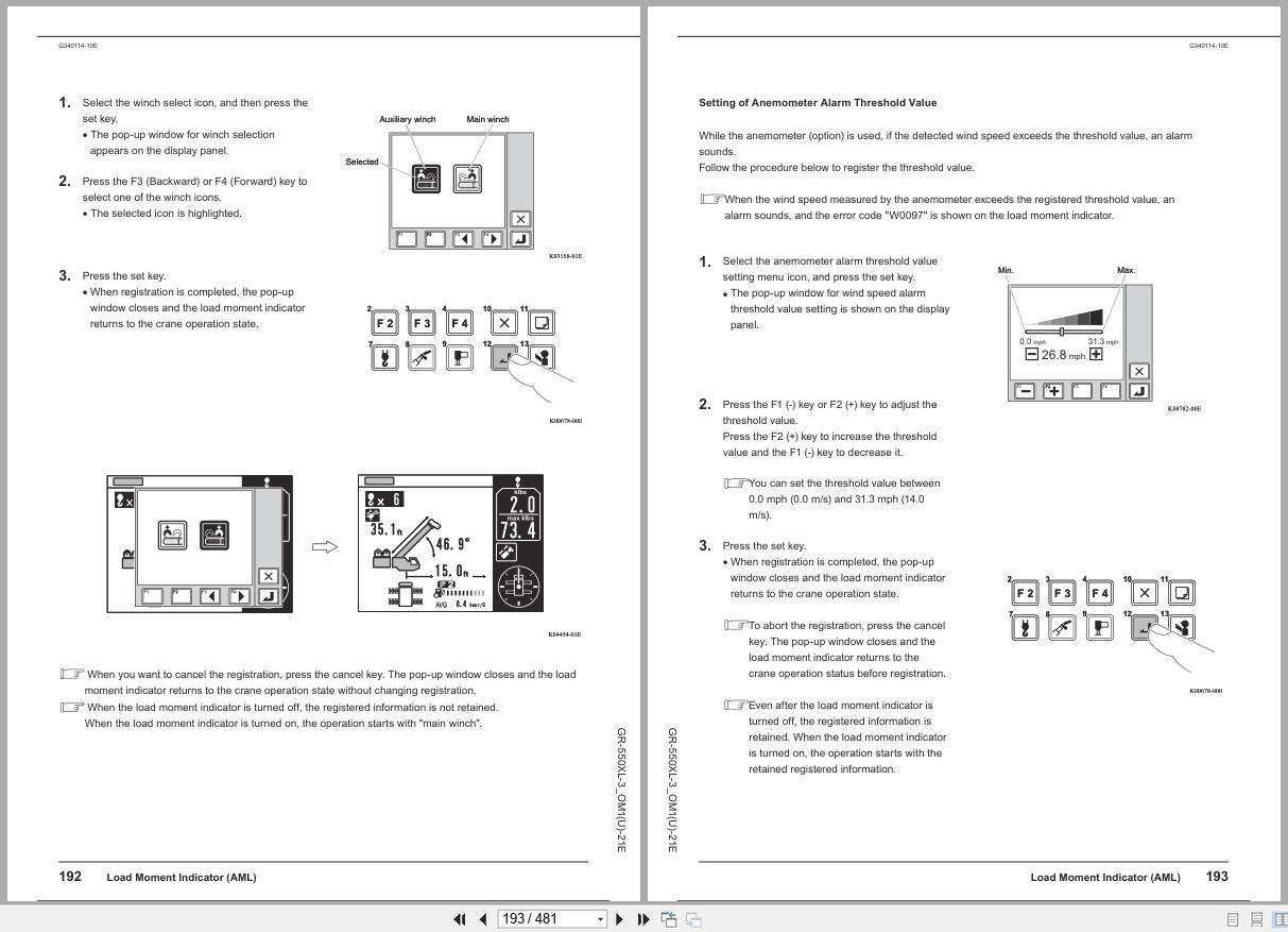 Tadano Crane GR 550XL Operation Manual GR 550XL 3 OM1(U) 21E 2025 (2)