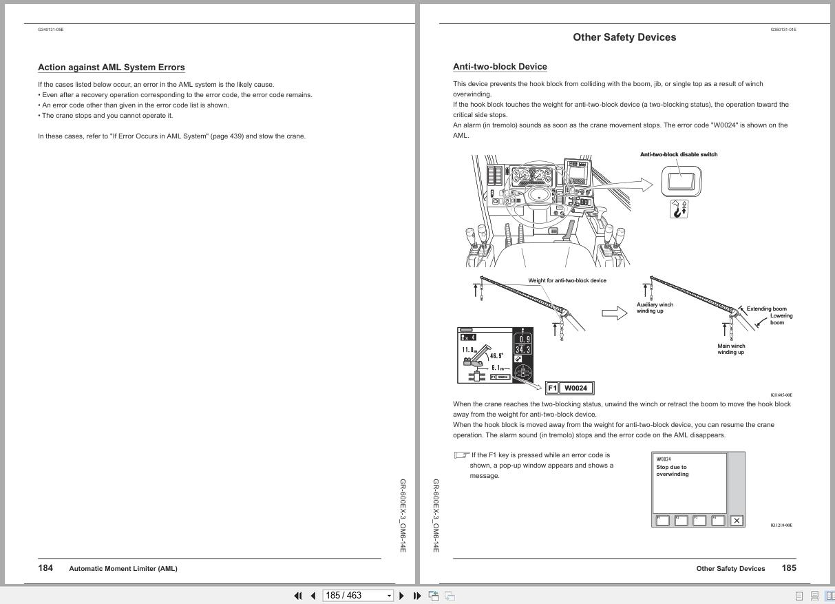 Tadano Crane GR 600EX Operation Manual GR 600EX 3 OM6 14E 2025 (2)