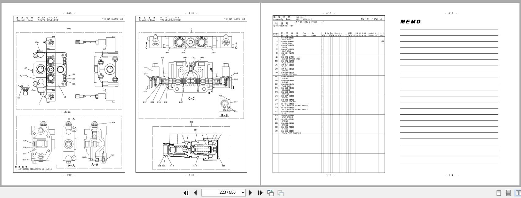 Tadano Crane GR 600EX Parts Catalog GR 600EX(T) 3 P3 1EJ 2023 EN JP (2)