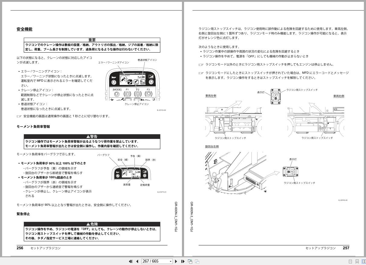 Tadano Crane GR 600N Operation Manual GR 600N 3 OM1 1QJ 2025 JP (2)