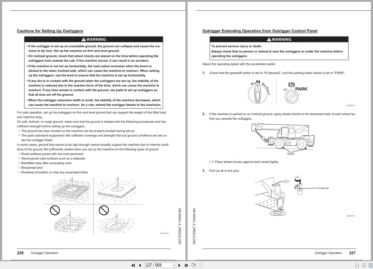 Tadano Crane GR 800XL 4 Operation Manual GR 800XL 4 OM2(U) 22E 2025 (2)