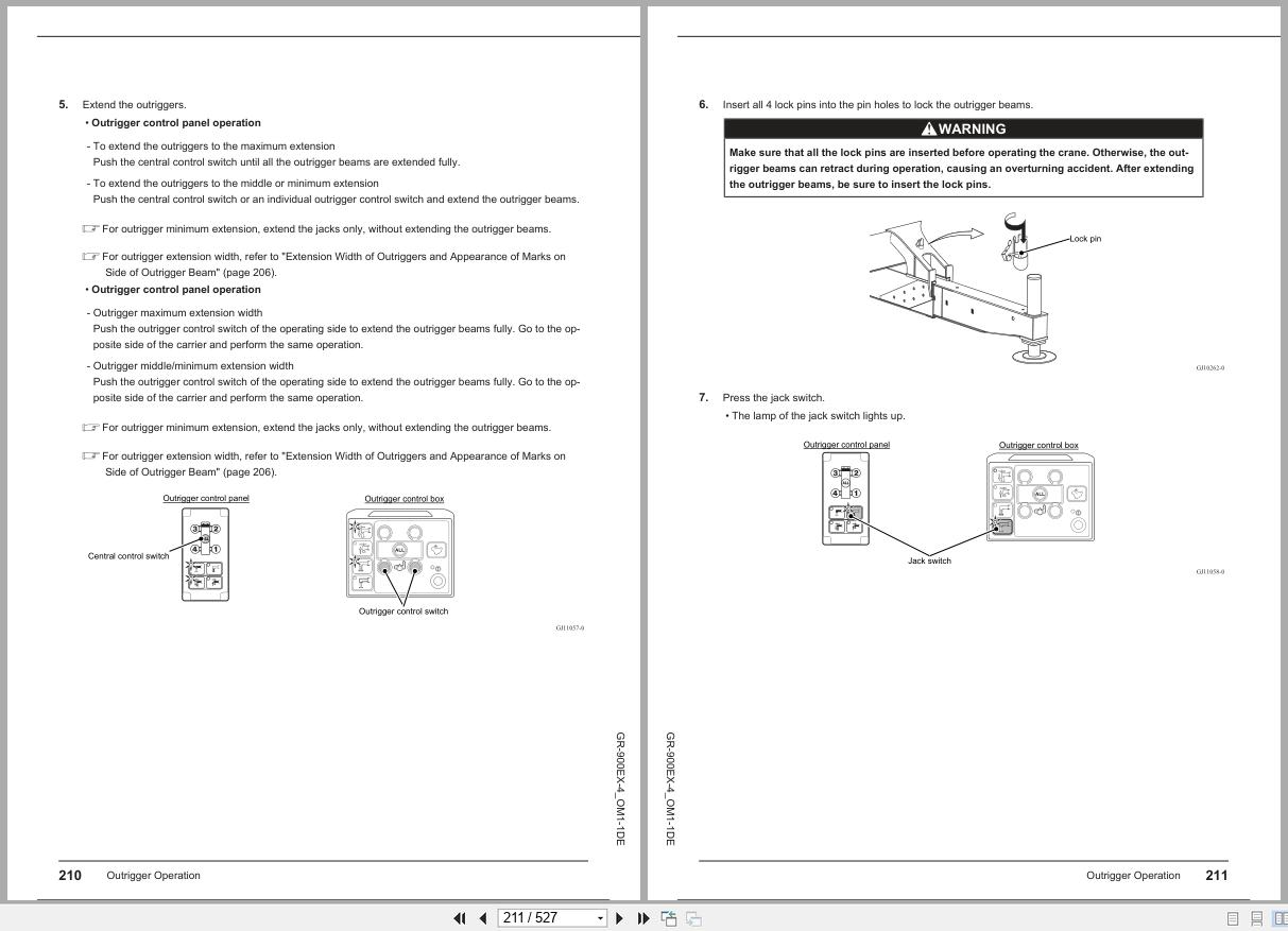 Tadano Crane GR 900EX 4 Operation Manual GR 900EX 4 OM1 1DE 2025 (2)