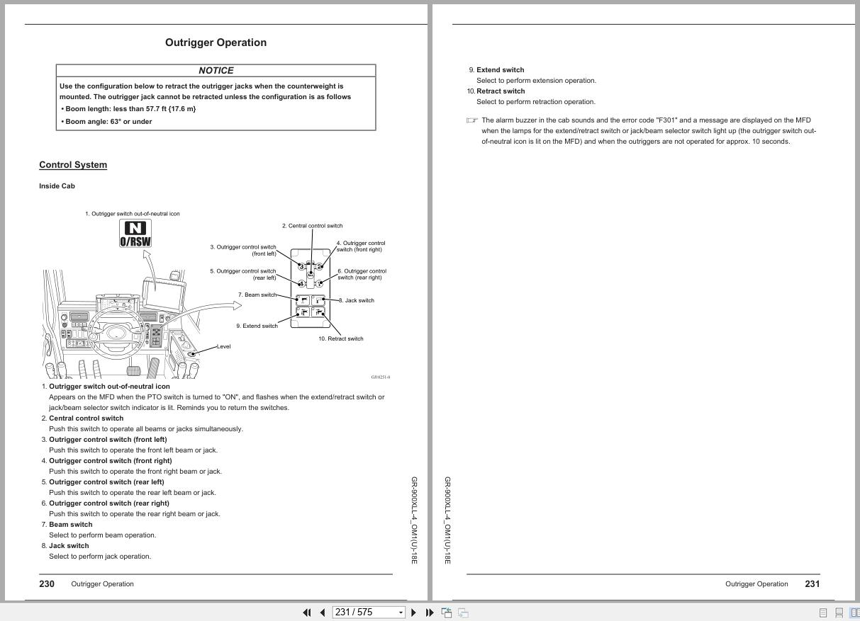 Tadano Crane GR 900XLL 4 Operation Manual GR 900XLL 4 OM1(U) 18E 2023 (2)