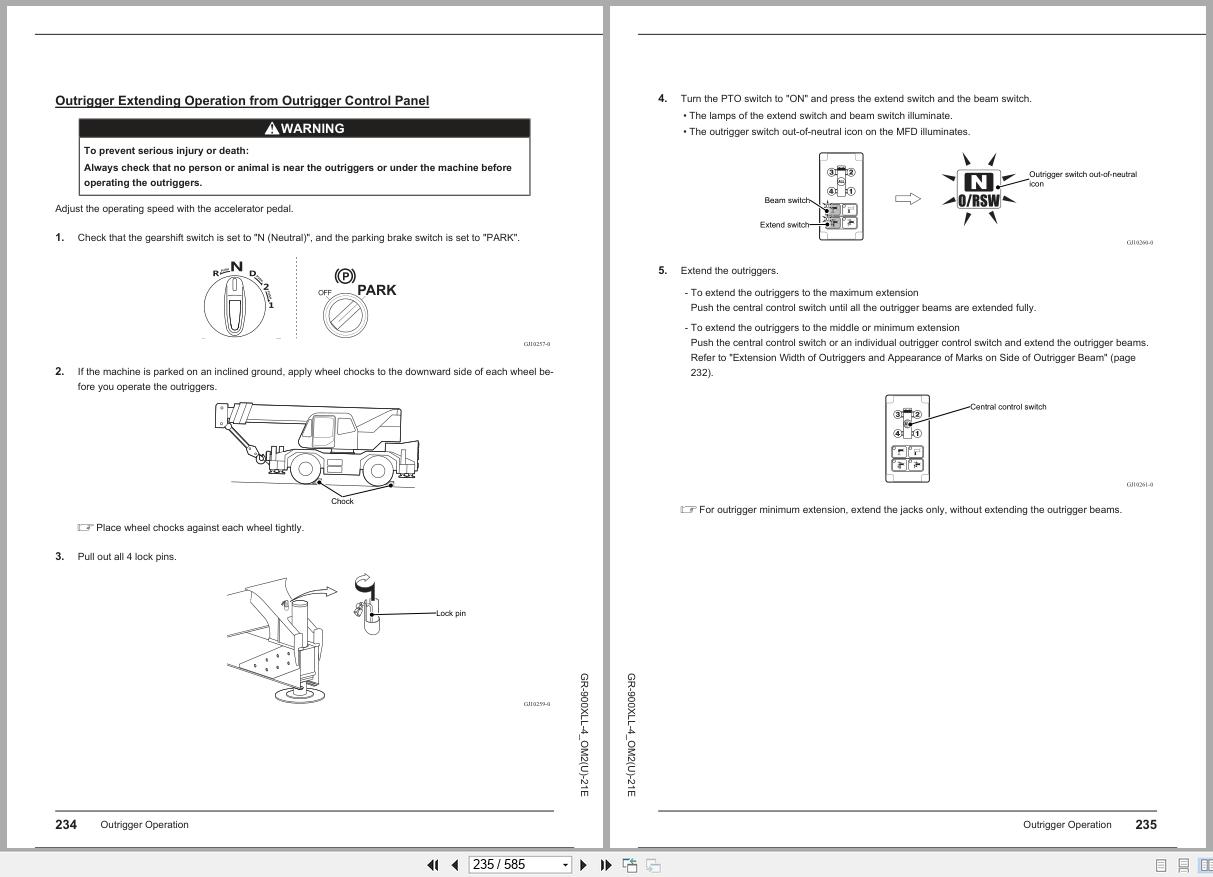 Tadano Crane GR 900XLL 4 Operation Manual GR 900XLL 4 OM2(U) 21E 2025 (2)