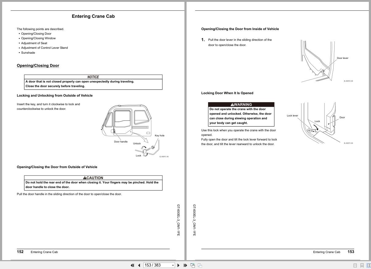 Tadano Crane GT 600EL Operation Manual GT 600EL 3 OM1 1FE 2024 (2)