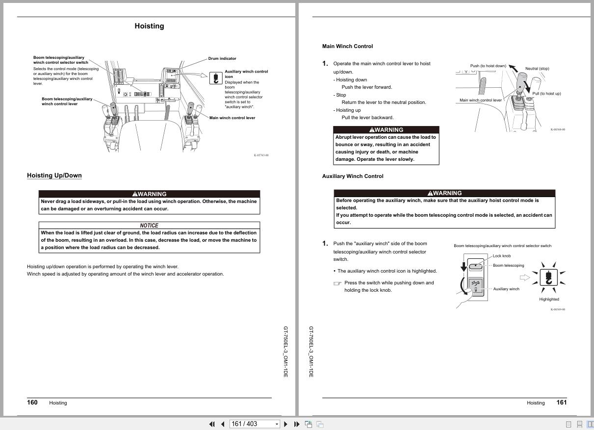 Tadano Crane GT 750EL Operation Manual GT 750EL 3 OM1 1DE 2024 (2)