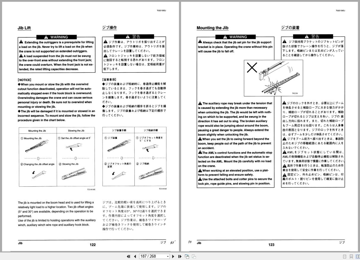 Tadano Crane TL 250E 3 Operation and Maintenance Manual TL 250E 3 O6 1EJ EN JP (3)