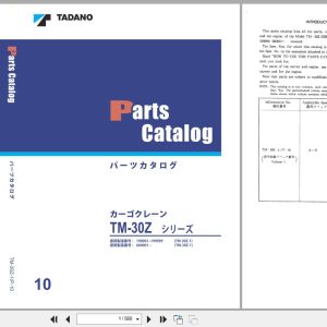 Tadano Crane TM 30Z Parts Catalog TM 30Z 1 P 10 EN JP (1)