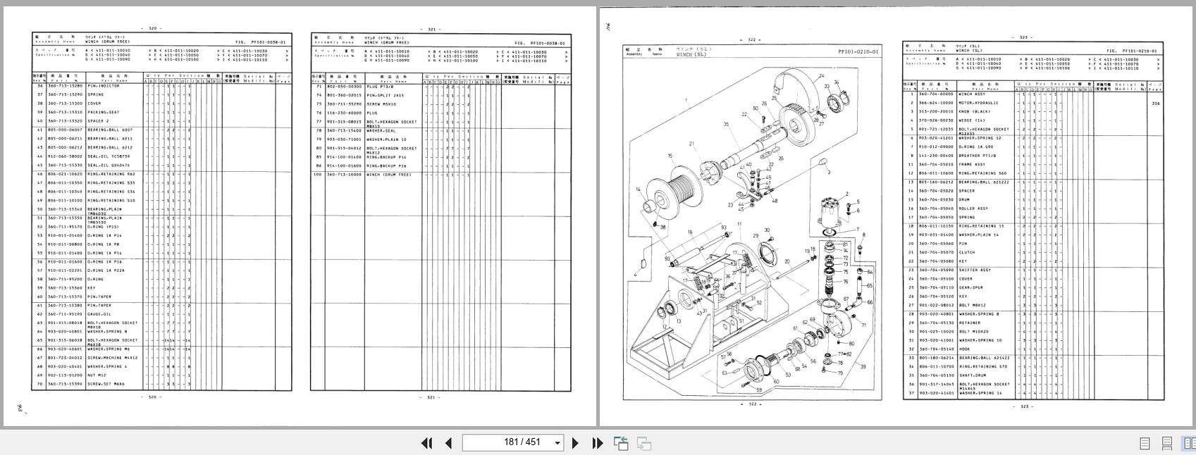 Tadano Crane TM Z260 Parts Catalog TM Z260 1 P 03 2000 EN JP (2)