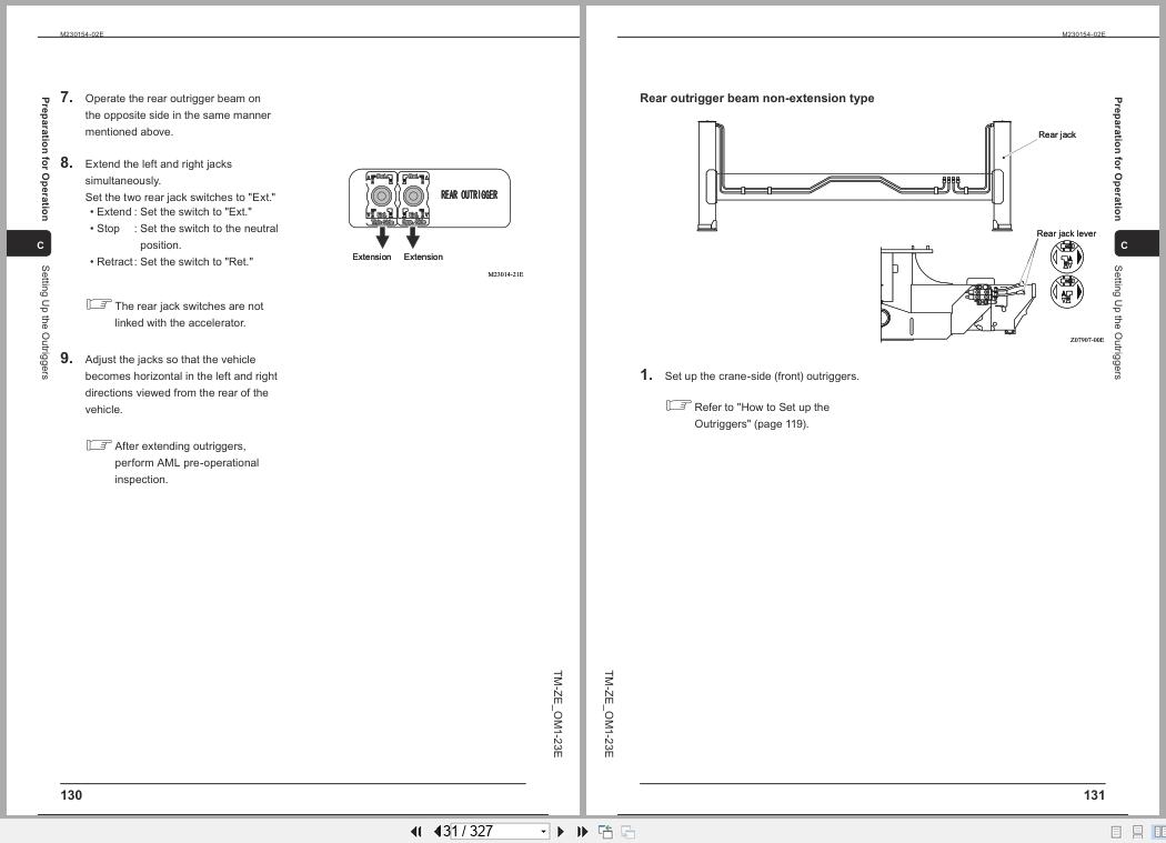 Tadano Crane TM ZE290 to TM ZE550 Series Operation Manual TM ZE OM1 23E 2024 (2)