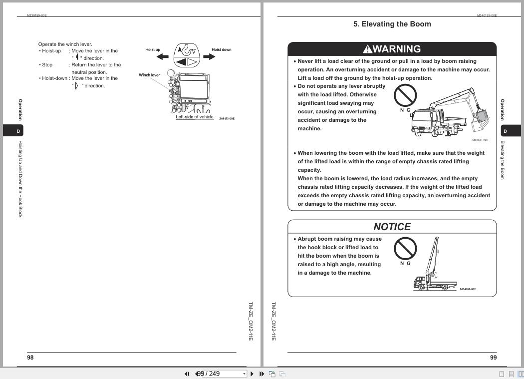 Tadano Crane TM ZE290 to TM ZE550 Series Operation Manual TM ZE OM2 11E 2023 (2)