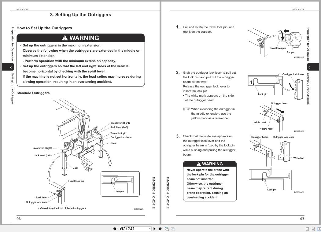 Tadano Crane TM ZR560 Series Operation Manual TM ZR560 2 OM2 11E 2021 (2)