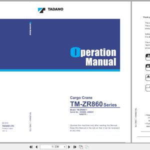 Tadano Crane TM ZR860 Series Operation Manual TM ZR860 1 OM2 17E 2019 (1)