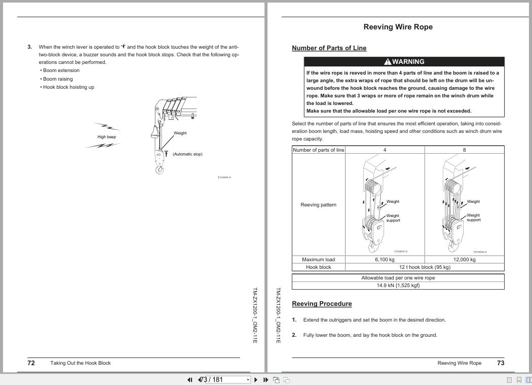 Tadano Crane TM ZX1200 Series Operation Manual TM ZX1200 1 OM2 11E 2022 (2)