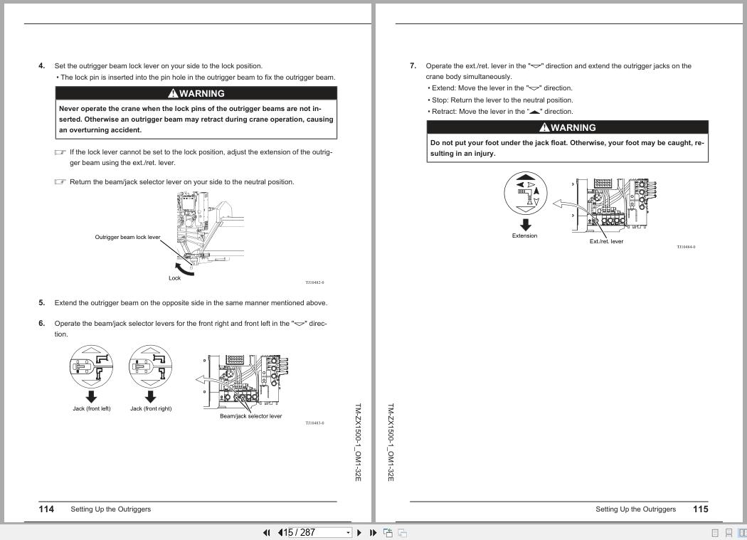 Tadano Crane TM ZX1500 Series Operation Manual TM ZX1500 1 OM1 32E 2024 (2)