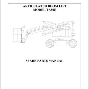Terex Articulated Boom Lift TA50E Parts Manual 65002 0004 2 (1)