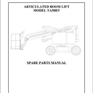 Terex Articulated Boom Lift TA50RT Parts Manual 65002 0006 4 (1)