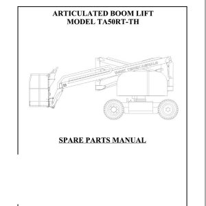 Terex Articulated Boom Lift TA50RT TH Parts Manual 65002 0008 2 (1)