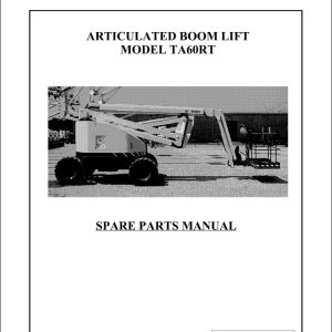 Terex Articulated Boom Lift TA60RT Parts Manual 65002 0016 (1)