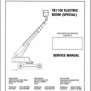 Terex Boom Lift TB110E Service Manual 17153 (1)