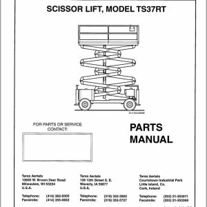 Terex Scissor Lift TS37RT Parts Manual 17271 (1)