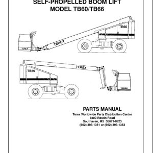 Terex Self Propelled Boom Lift TB60 TB66 Parts Manual 17162 (1)