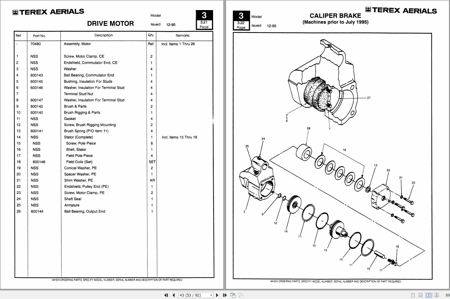 Terex Self Propelled Knuckle Boom TA30N Parts Manual 17329 (2)