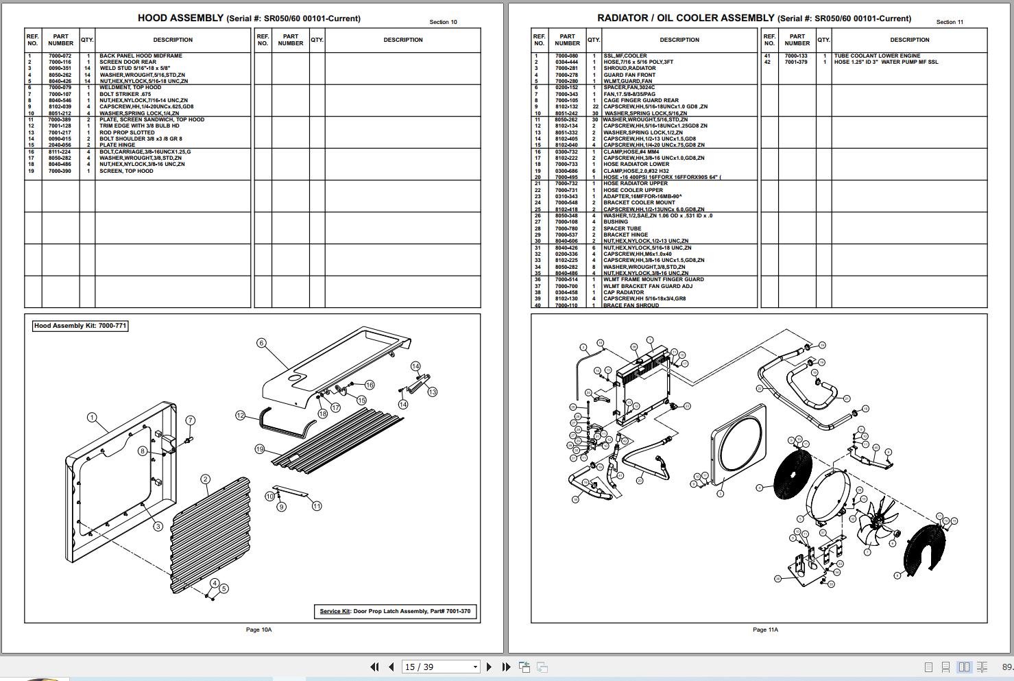 Terex Skid Steer Loader TSR50 TSR60 Part Manual 7000 567 (2)