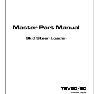 Terex Skid Steer Loader TSV50 TSV60 Part Manual 7000 830 (1)