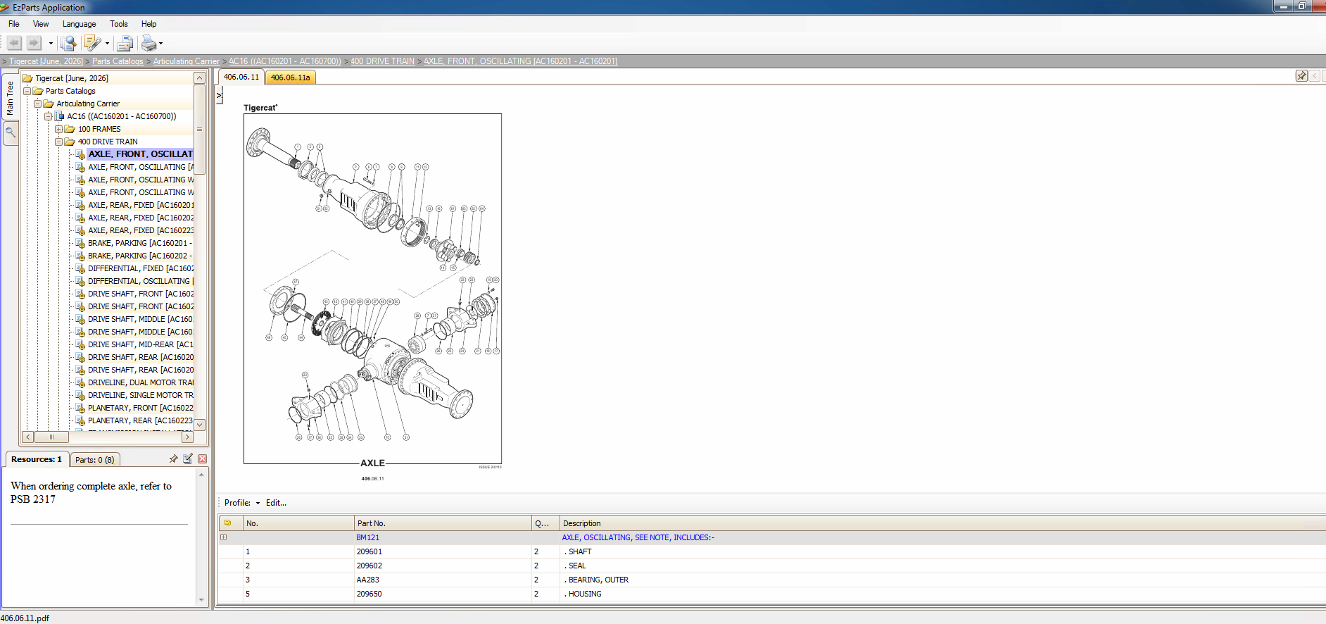 Tigercat EPC Q2 06.2026 Parts Catalog Service Operator Manuals VMWARE 1