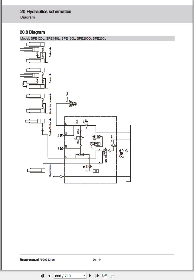 Toyota Forklift SPE120 to SPE200L Repair Manual 7590353 040 4