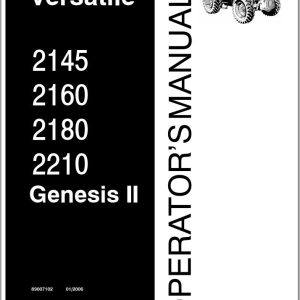 Versatile Tractor 2WD Genesis Operation Manual (1)