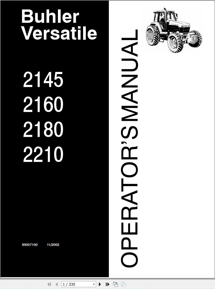 Versatile Tractor 2WD Genesis Operation Manual (2)