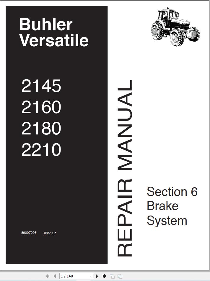 Versatile Tractor 2WD Genesis Repair Manual (1)