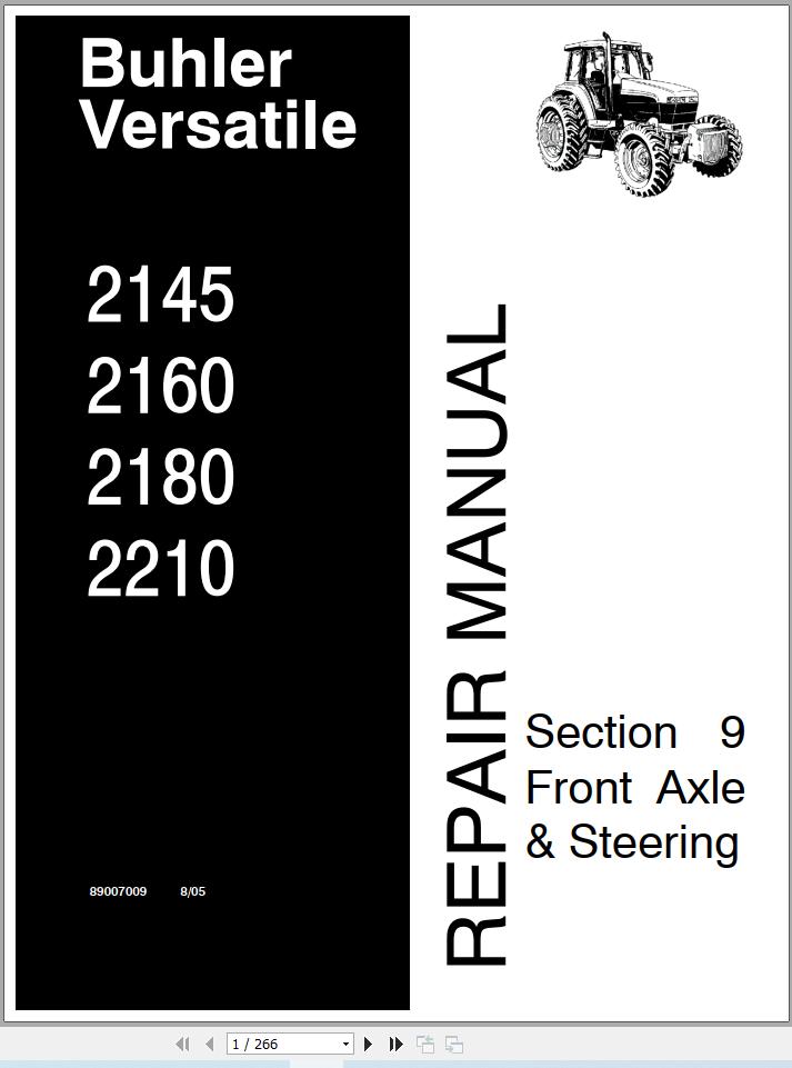 Versatile Tractor 2WD Genesis Repair Manual (2)