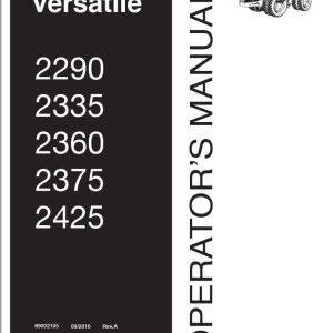 Versatile Tractor 4WD T3 2375 Classic Operation Manual (1)